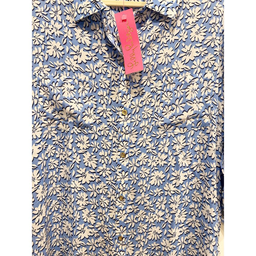 Lilly Pulitzer Natalie Shirtdress Cover-Up Size Large NWT - Picture 7 of 10